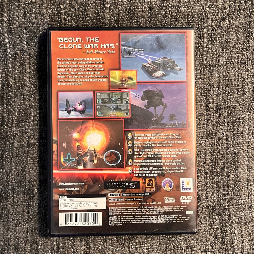 Star Wars Clone Wars Sony Playstation 2 PS2‎ Game - Picture 3 of 3